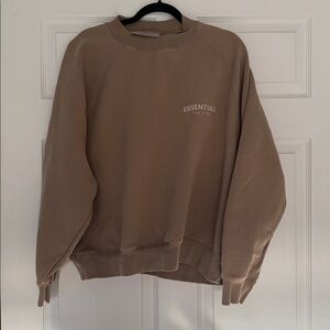 Essentials Men's Crewneck Sweatshirt in Taupe